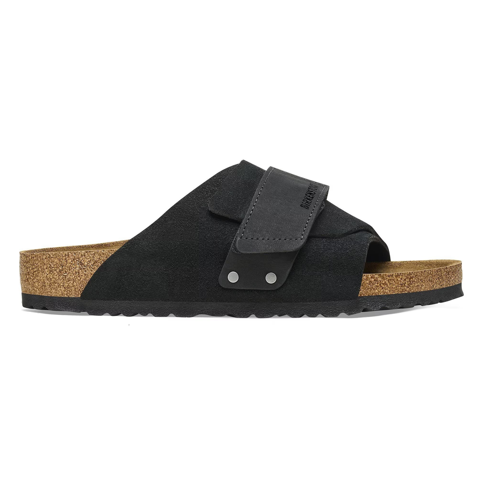 Kyoto Black Nubuck Leather Suede