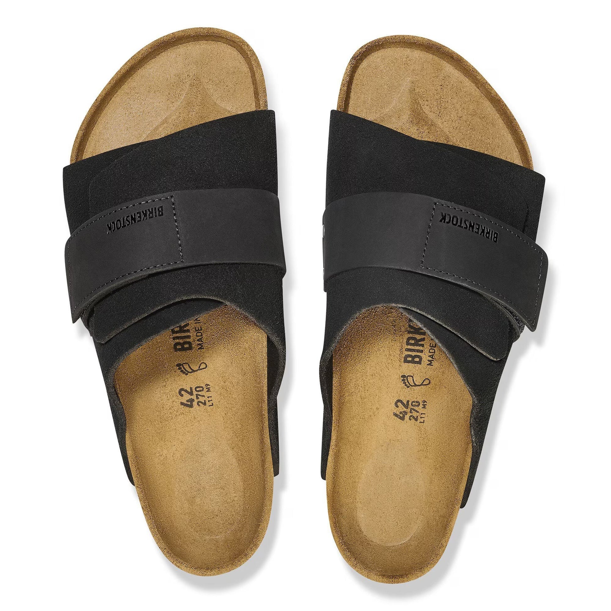 Kyoto Black Nubuck Leather Suede