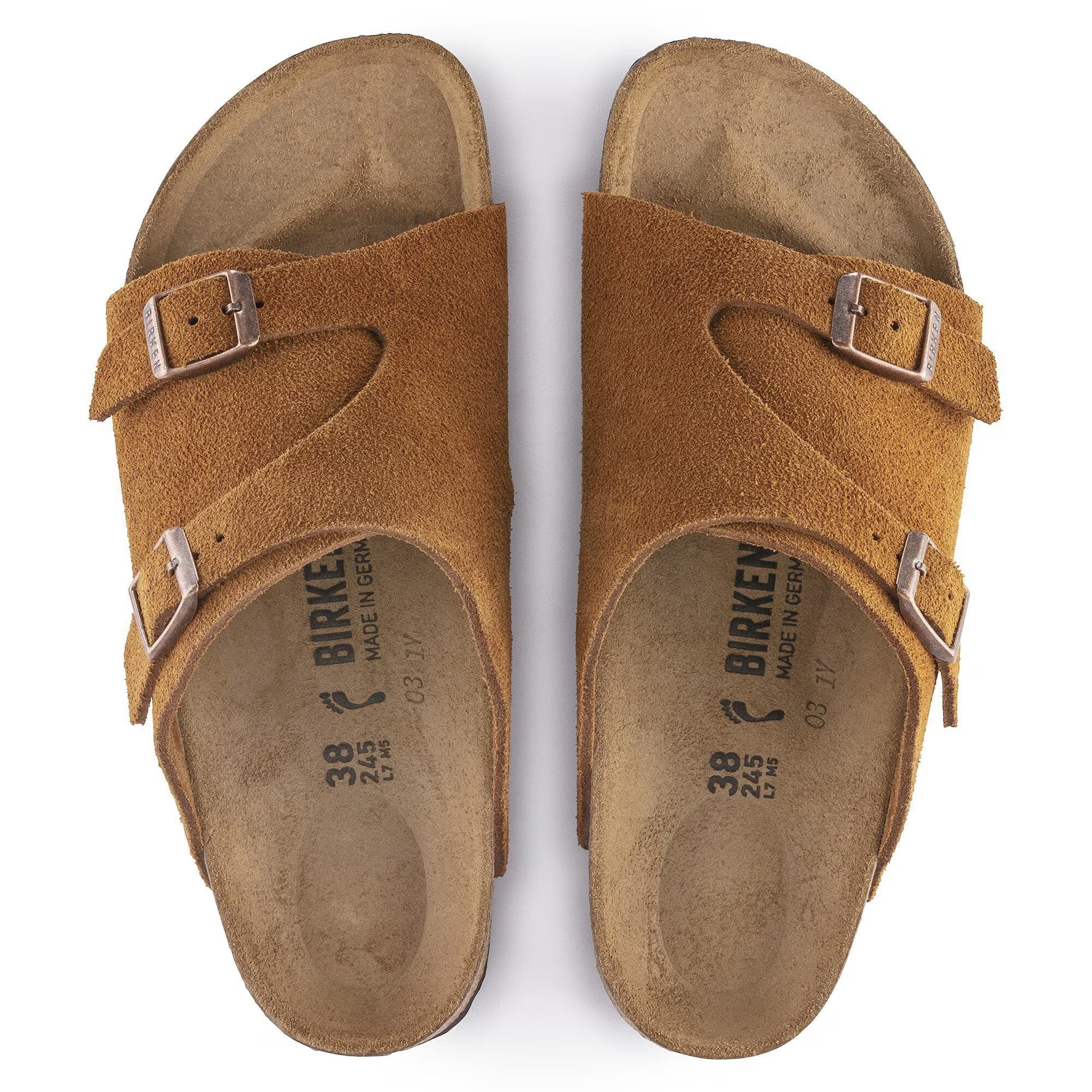Zürich Mink Suede Leather Narrow