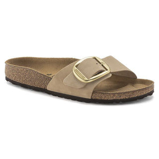 Madrid Big Buckle Sandcastle Natural Leather Nubuck Narrow