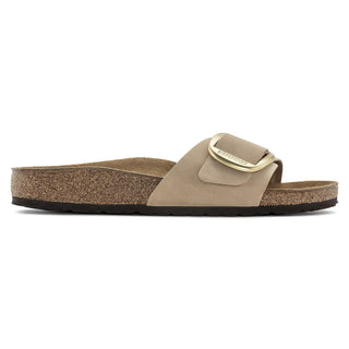Madrid Big Buckle Sandcastle Natural Leather Nubuck Narrow