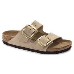 Arizona Big Buckle Sandcastle Nubuk Leather Narrow - Birkenstock