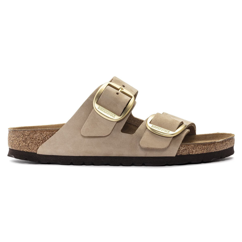 Arizona Big Buckle Sandcastle Nubuk Leather Narrow - Birkenstock