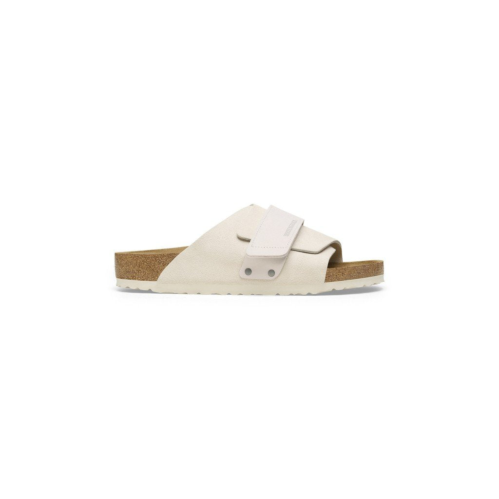 Kyoto Antique White Nobuck Leather and Suede Narrow