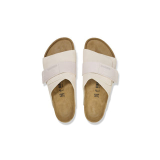 Kyoto Antique White Nobuck Leather and Suede Narrow