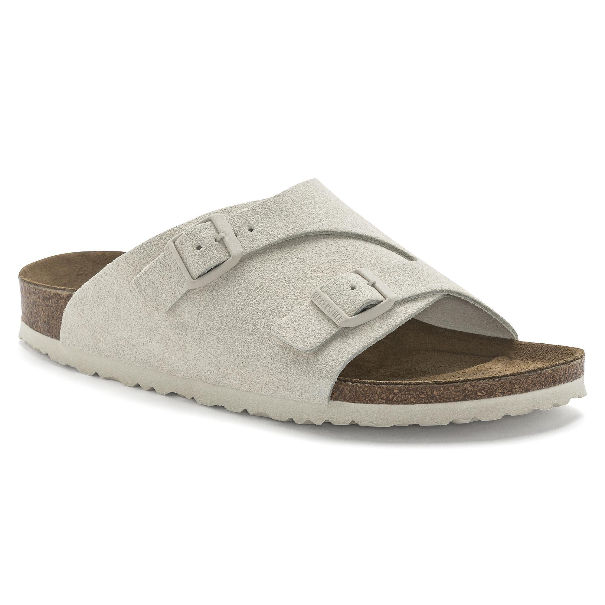 Zürich Antique White Suede Leather Narrow