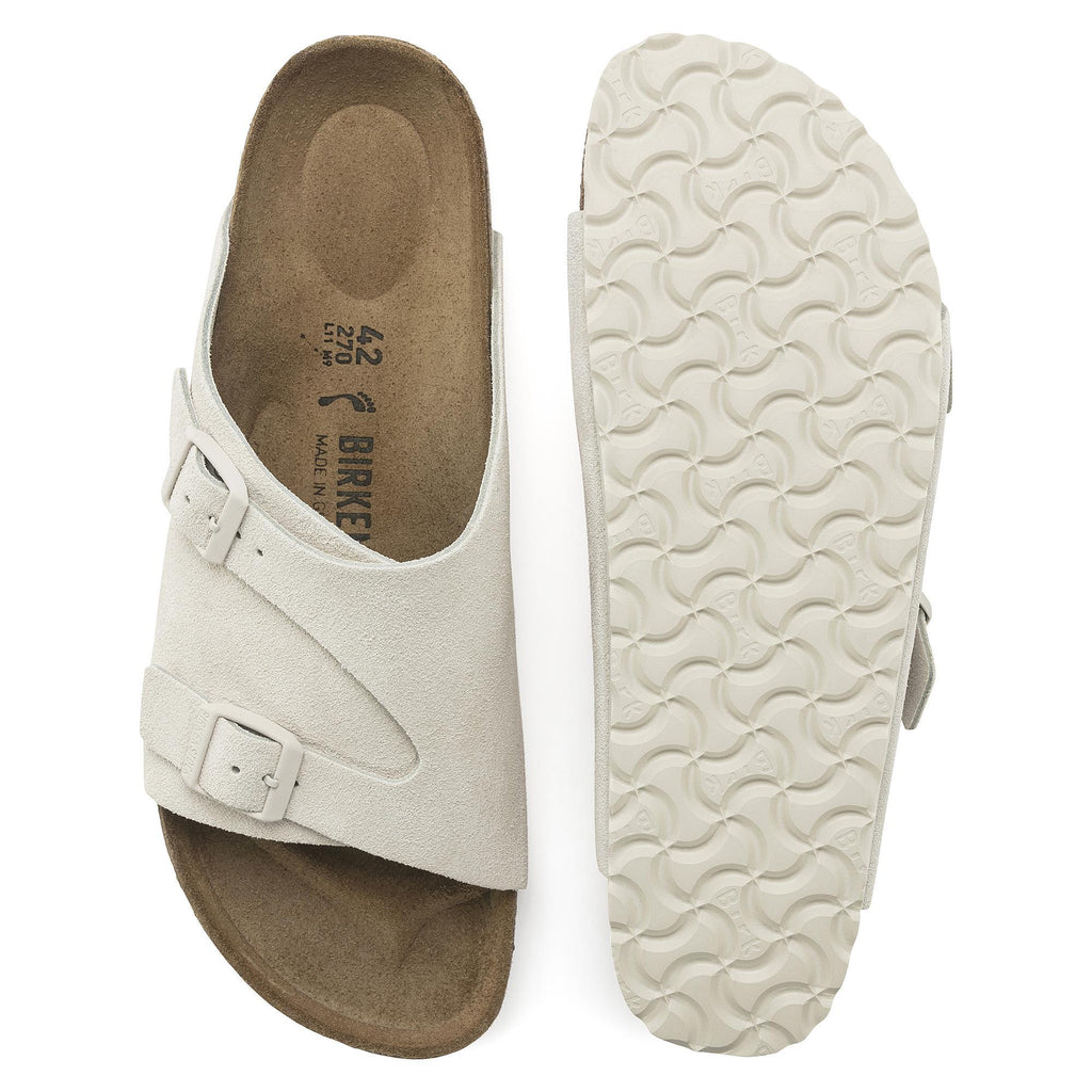 Zürich Antique White Suede Leather Narrow