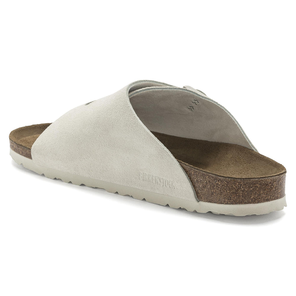 Zürich Antique White Suede Leather Narrow