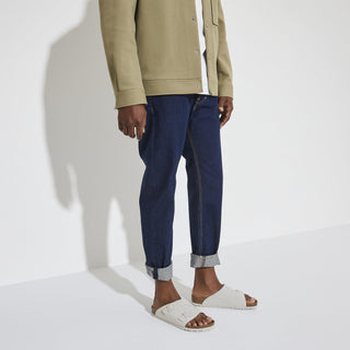 Zürich Antique White Suede Leather Narrow