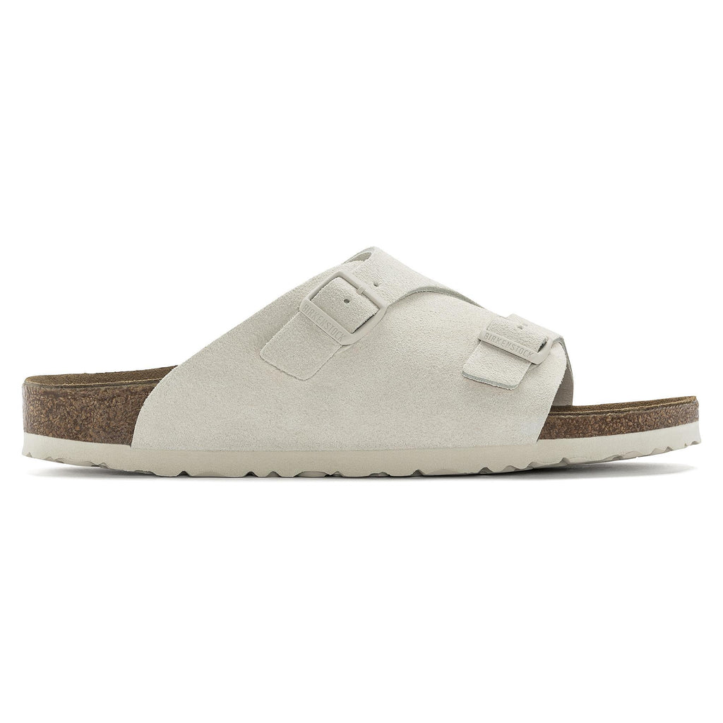 Zürich Antique White Suede Leather Narrow