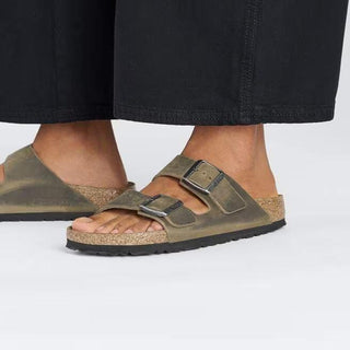 Arizona Natural Faded Khaki Leather Oiled Regular