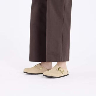Boston Big Buckle Sandcastle Nubuk Leather Narrow