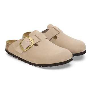 Boston Big Buckle Sandcastle Nubuk Leather Narrow