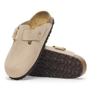 Boston Big Buckle Sandcastle Nubuk Leather Narrow