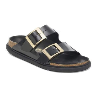 Arizona Droplet Buckle High-Shine Black Natural Leather Patent Narrow