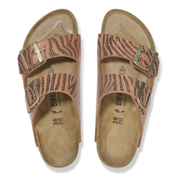 Arizona BS Zebra Pecan Synthetik Narrow - Birkenstock