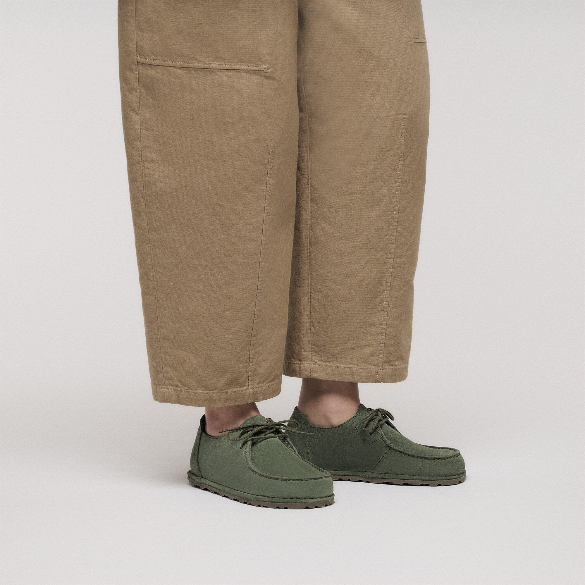 Utti Lace Thyme Suede Leather Narrow