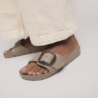 Madrid Big Buckle Gray Taupe EVA
