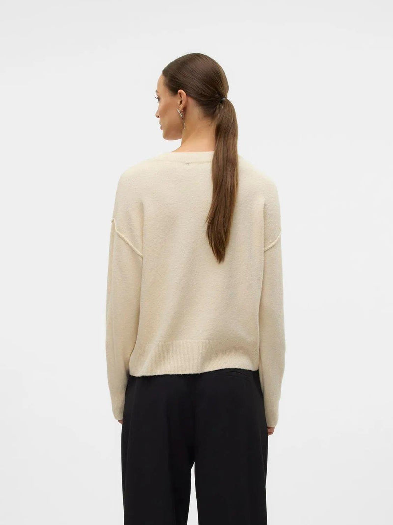 Esti O-Neck Sweatshirt - Vero Moda