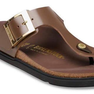 Gizeh Droplet Buckle  High-Shine Carafe Natural Leather Patent