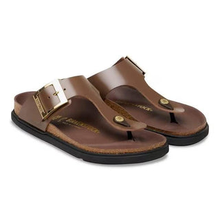 Gizeh Droplet Buckle  High-Shine Carafe Natural Leather Patent
