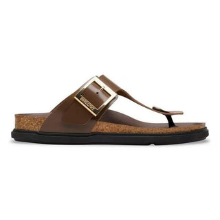 Gizeh Droplet Buckle  High-Shine Carafe Natural Leather Patent