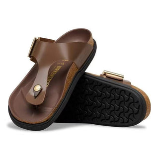 Gizeh Droplet Buckle  High-Shine Carafe Natural Leather Patent