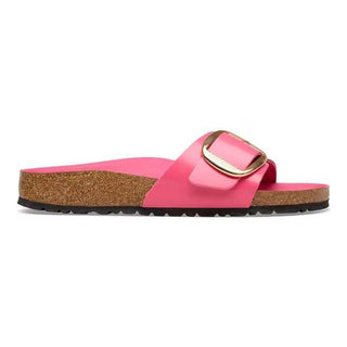 Madrid Big Buckle High-Shine Fuchsia Tulip Natural Leather Patent