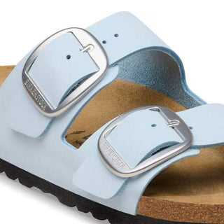 Arizona Big Buckle Baby Blue Nubuk Leather Narrow
