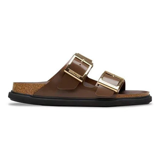 Arizona Droplet Buckle High-Shine Carafe Natural Leather Patent Narrow
