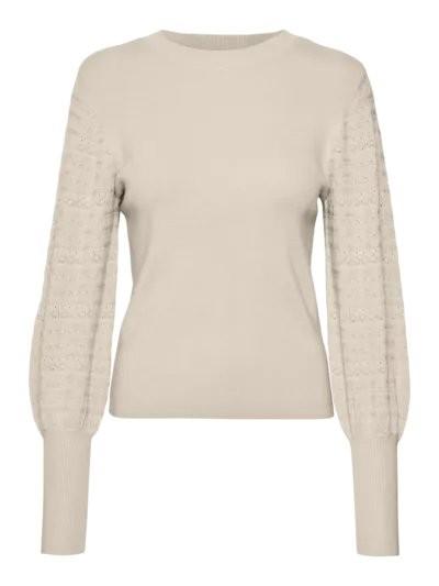 Holly Pointelle Sweatshirt - Vero Moda