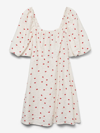 Odette Volume Sleeves Short Dress - Vero Moda