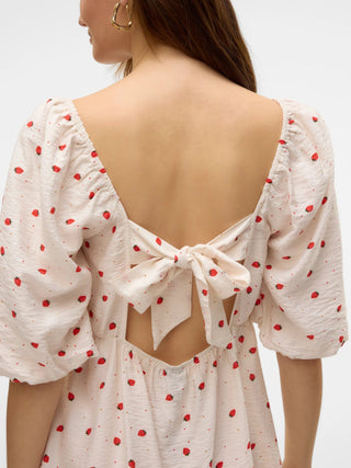 Odette Volume Sleeves Short Dress - Vero Moda