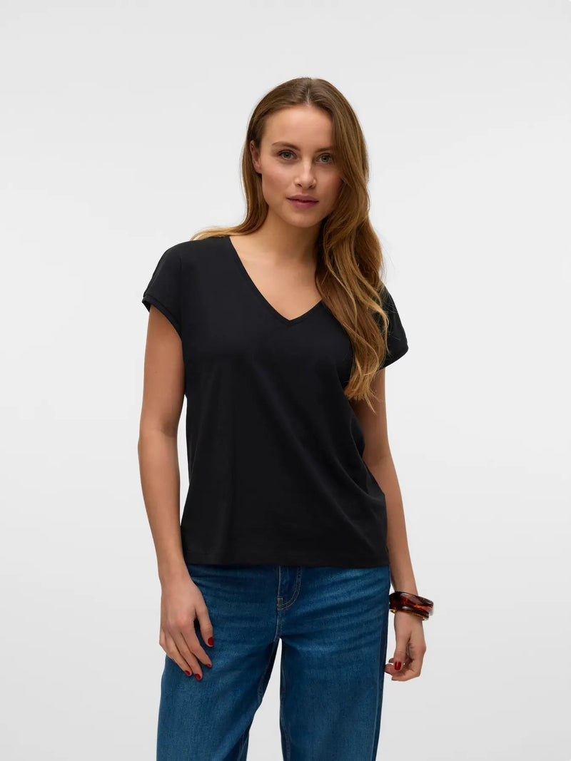 Luna V-Neck Tee - Vero Moda