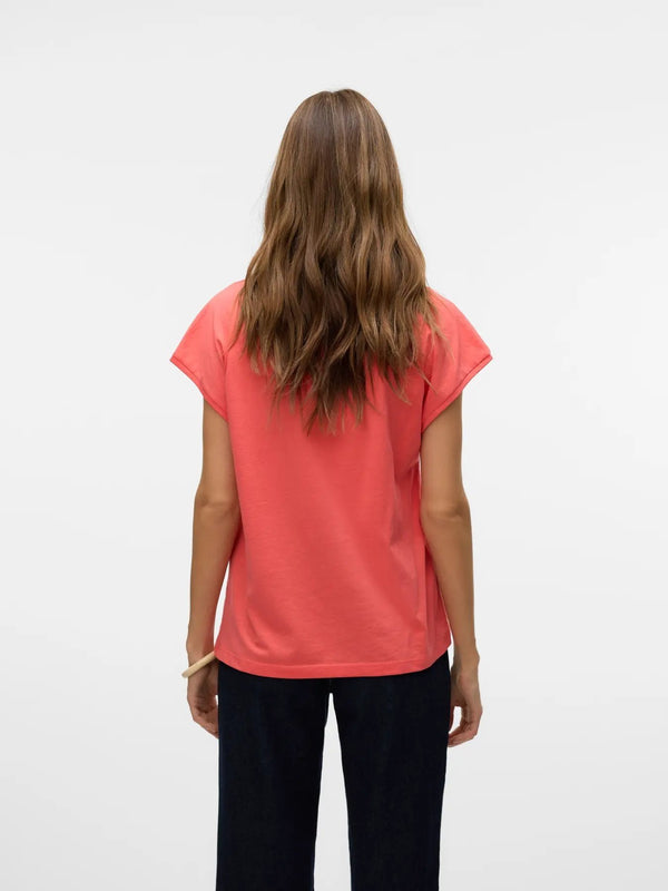 Luna V-Neck Tee - Vero Moda