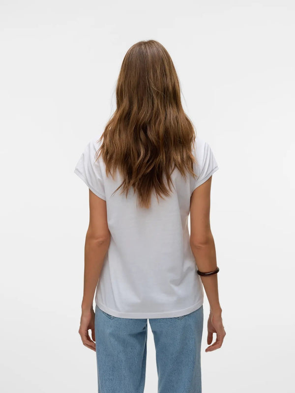 Luna V-Neck Tee - Vero Moda