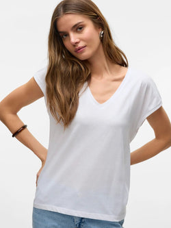 Luna V-Neck Tee - Vero Moda