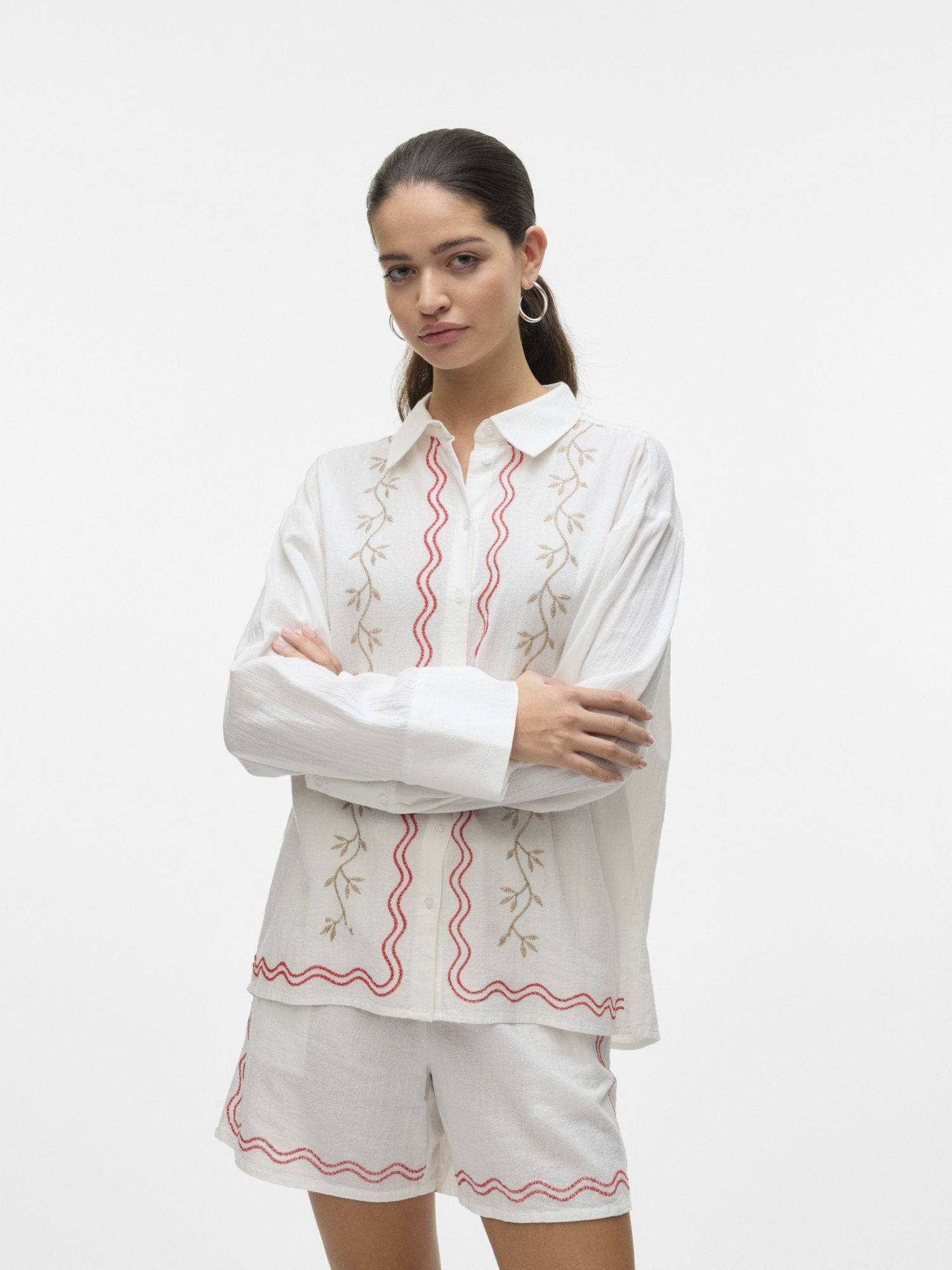 Dicthe Embroidered Shirt - Vero Moda