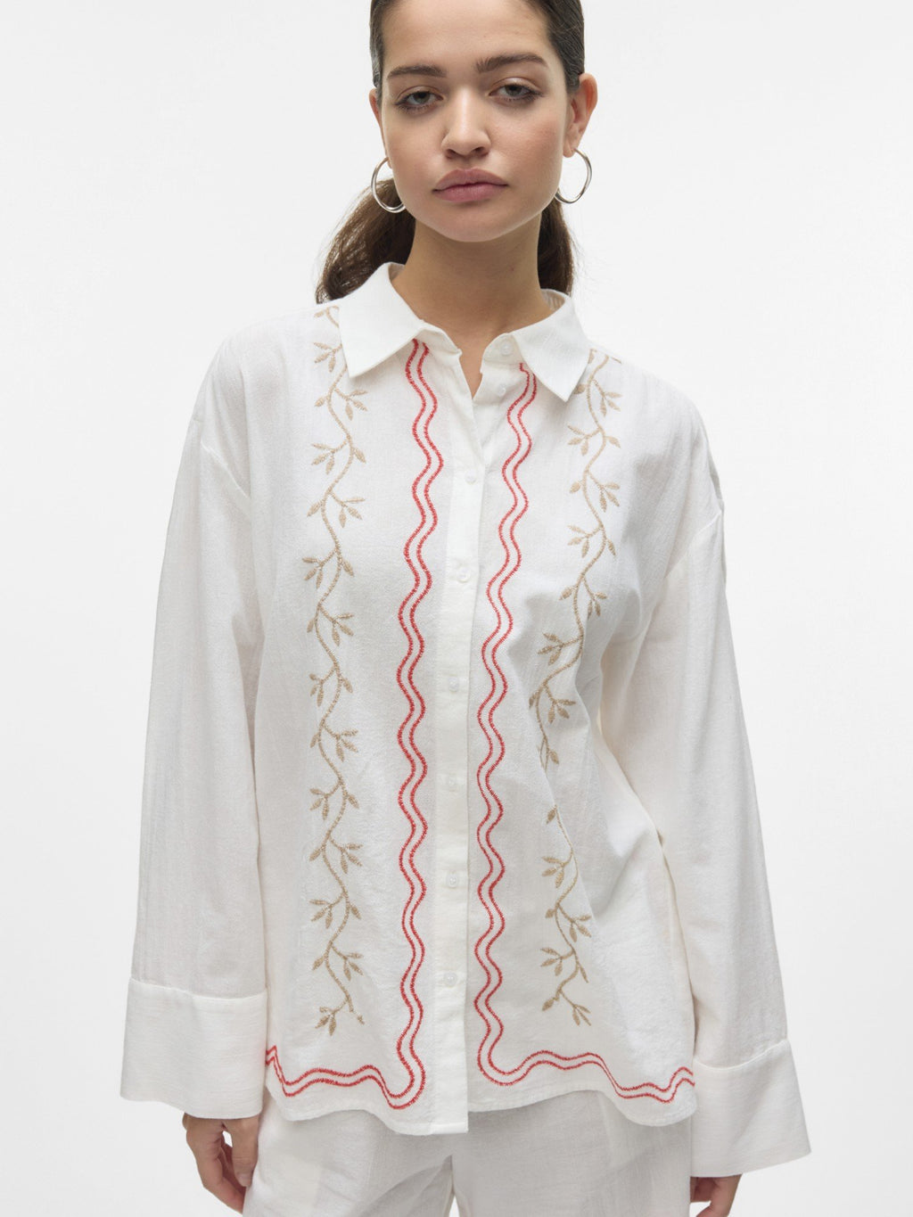 Dicthe Embroidered Shirt - Vero Moda