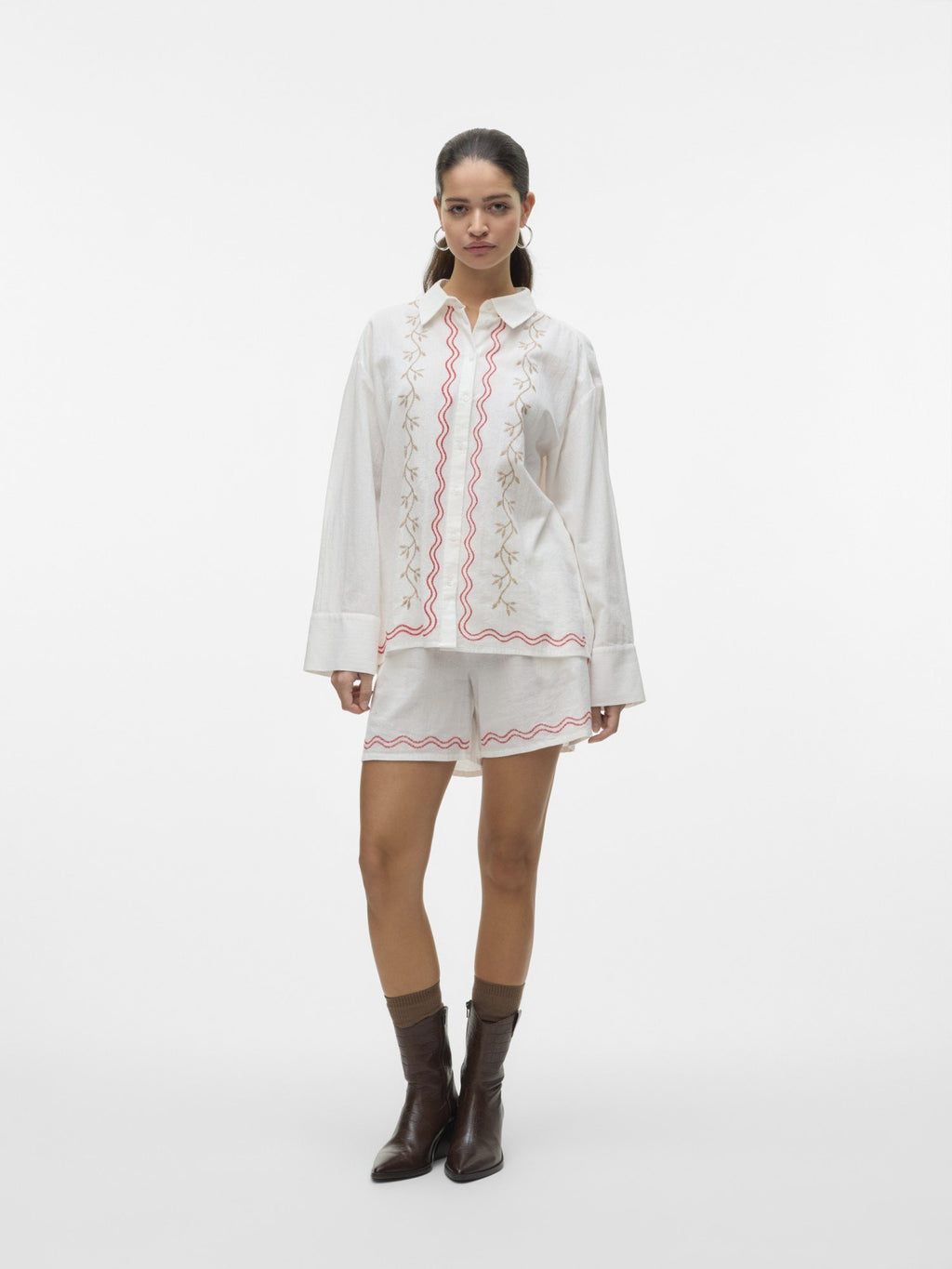 Dicthe Embroidered Shirt - Vero Moda