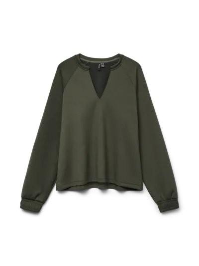 Sallie V-Neck Long-sleeve Blouse - Vero Moda