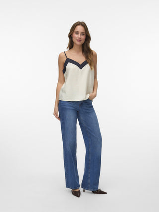 Denise Sleeveless V-Neck Top - Vero Moda