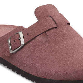 Boston Soft Footbed Suede Leather Pepper Unisex Narrow