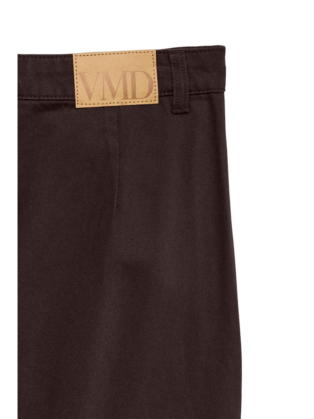 A-Line Cotton Blend Midi Skirt