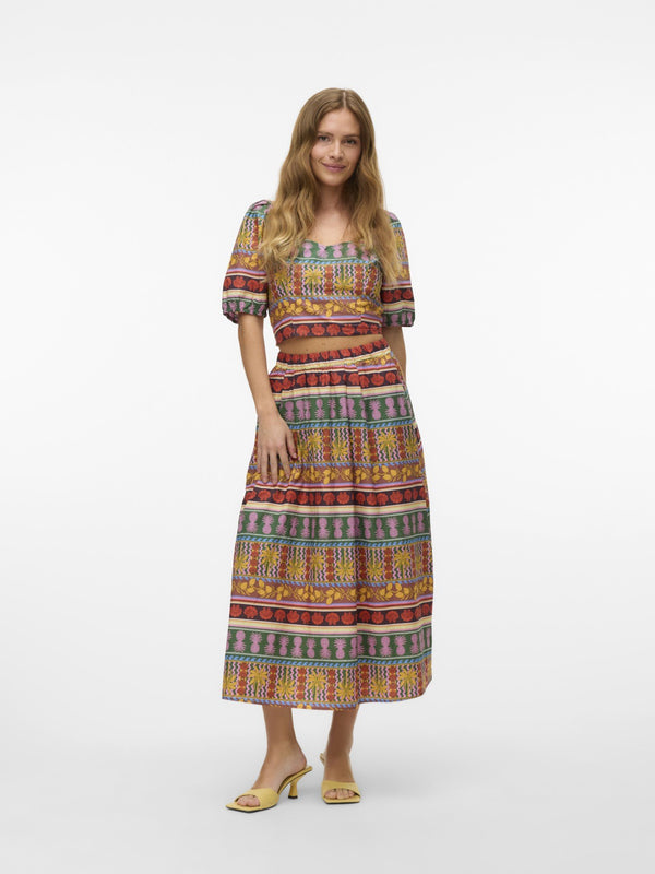 Truely Tropical Long Skirt - Vero Moda