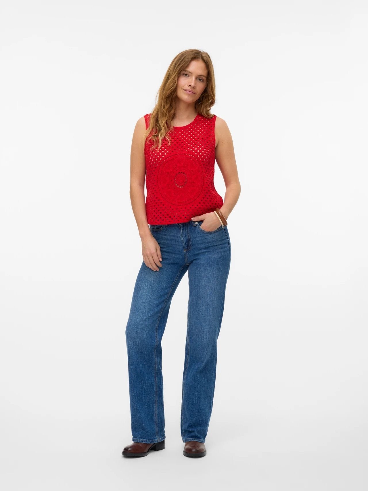 Betty Sleeveless Crochet Top - Vero Moda