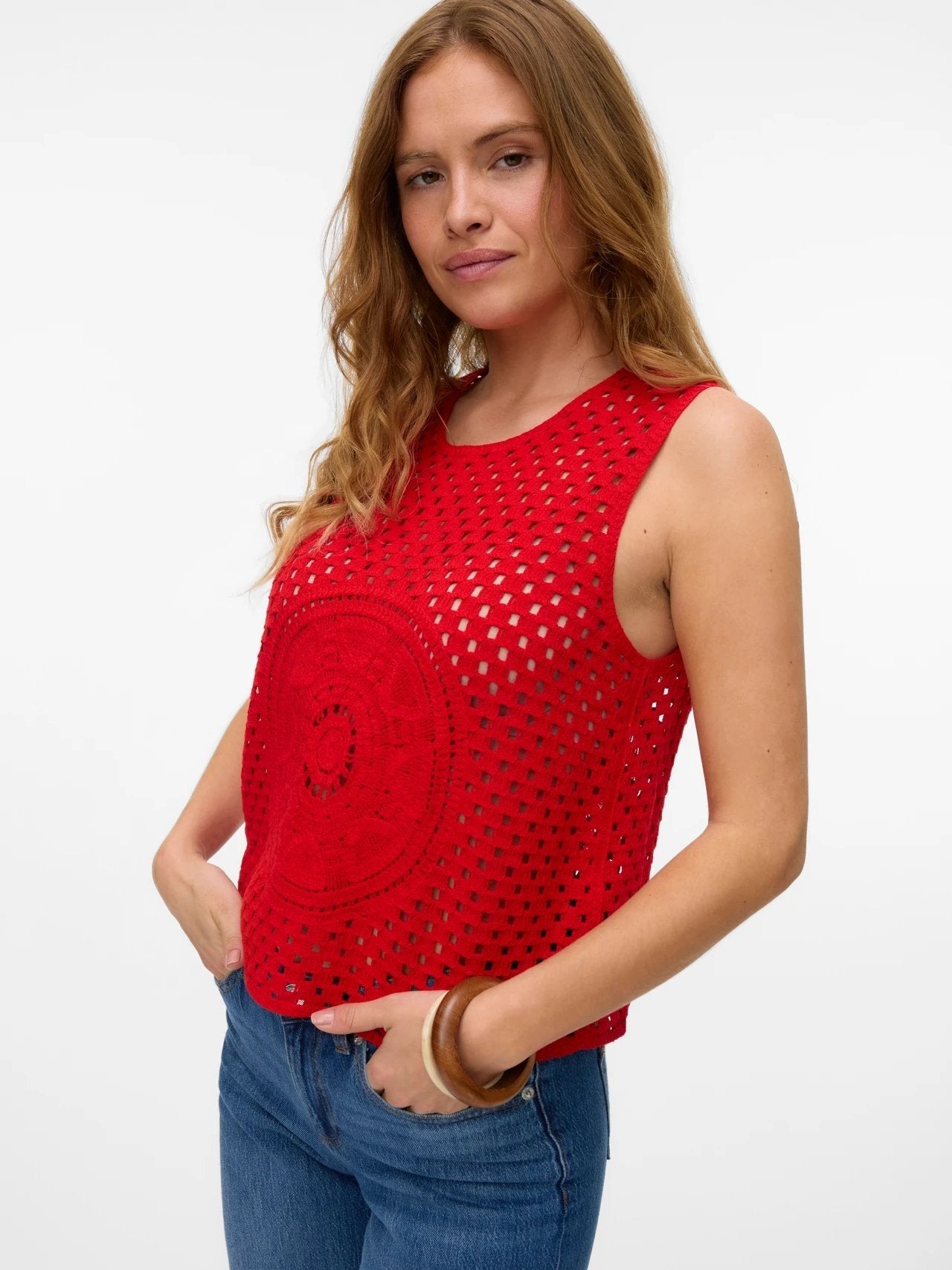 Betty Sleeveless Crochet Top - Vero Moda