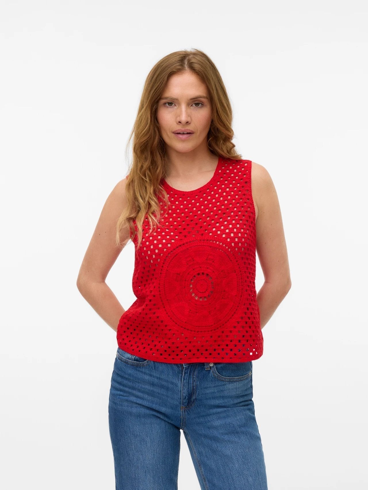 Betty Sleeveless Crochet Top - Vero Moda