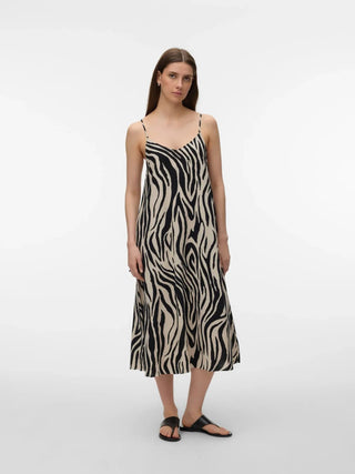 Sleeveless Linen Blend Dress