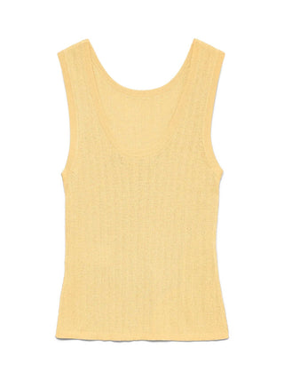 Ärmelloses Slim-Fit-Strickoberteil